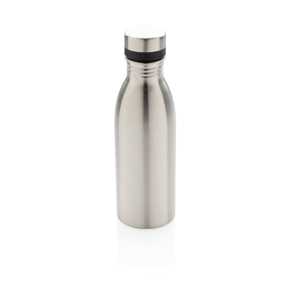 Deluxe Wasserflasche aus RCS recyceltem Stainless-Steel – silber