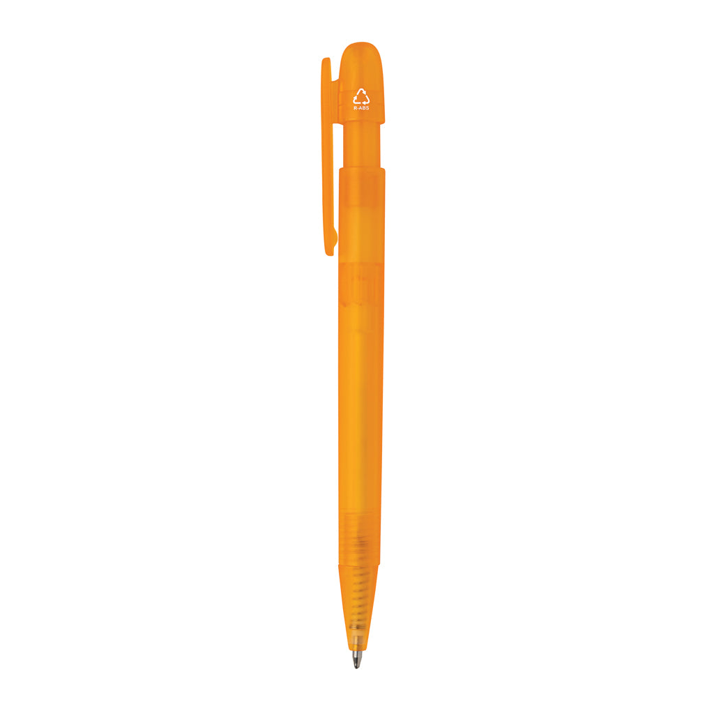 Devin transparenter Stift aus GRS zertifiziertem rABS – orange