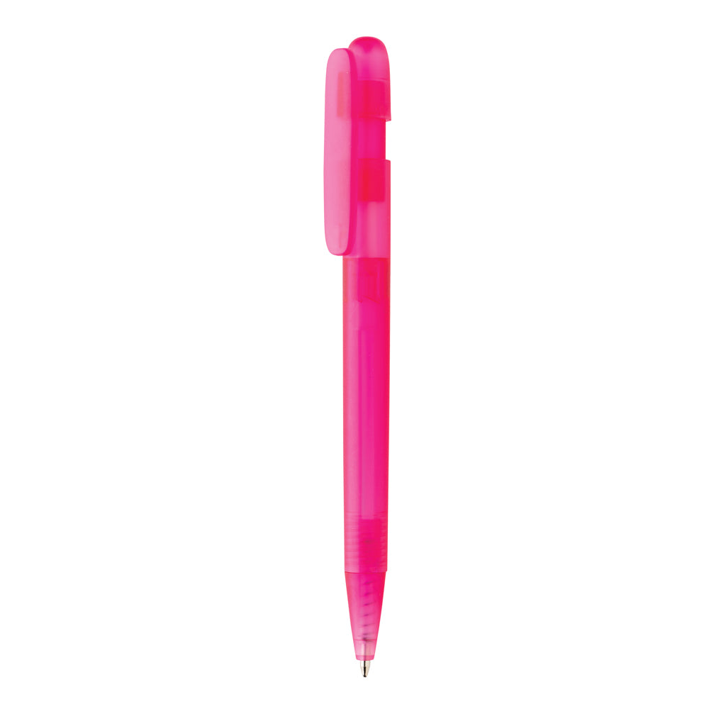 Devin transparenter Stift aus GRS zertifiziertem rABS – rosa