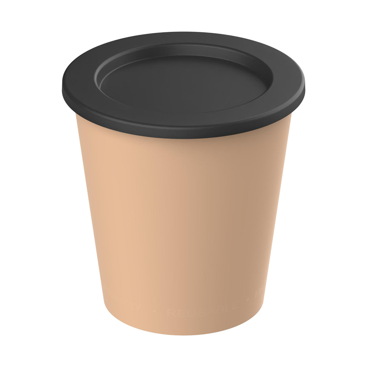 Dipbecher „ToGoPlus“, 200 ml – Beständiges braun / Schwarz