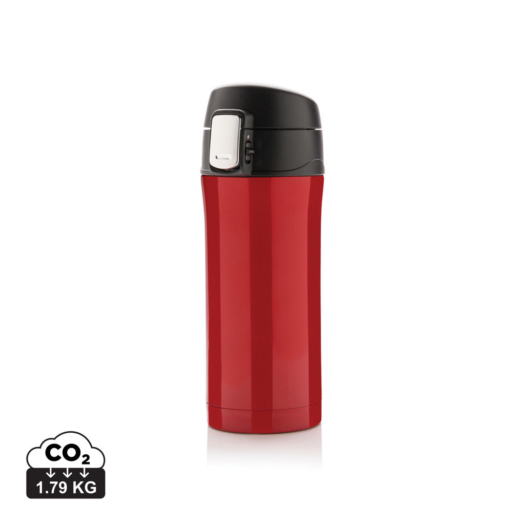 Easy-Lock Vakuum-Becher aus RCS recyceltem Stainless-Steel – rot