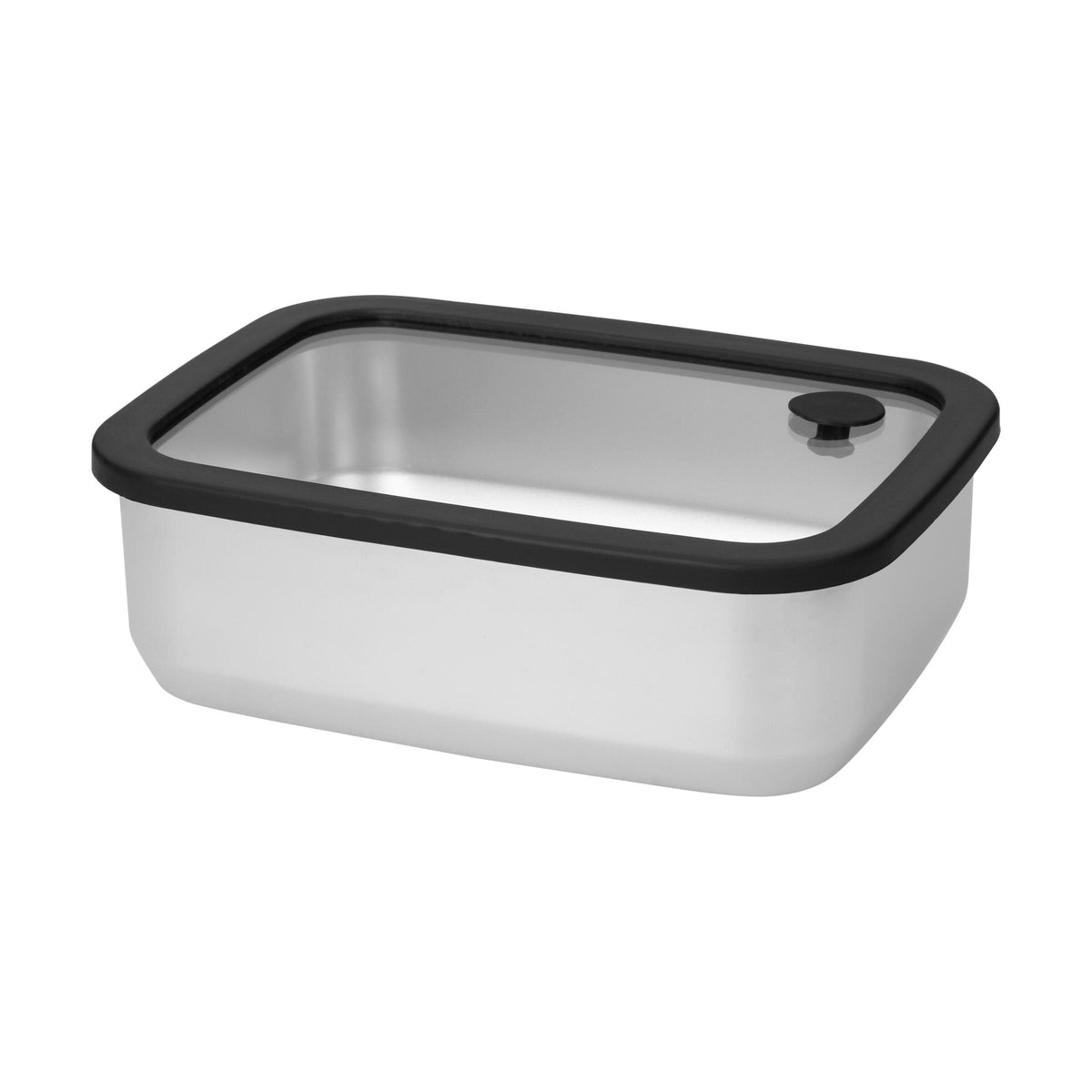 Edelstahl-Lunchbox mit Glasdeckel „RILO“, 1100 ml