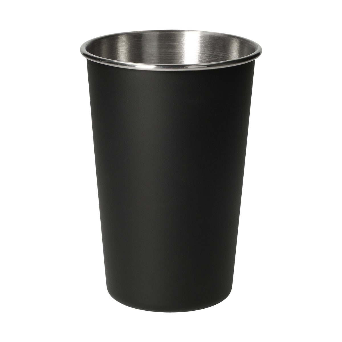 Edelstahlbecher „Metallo“, 500 ml – Schwarz