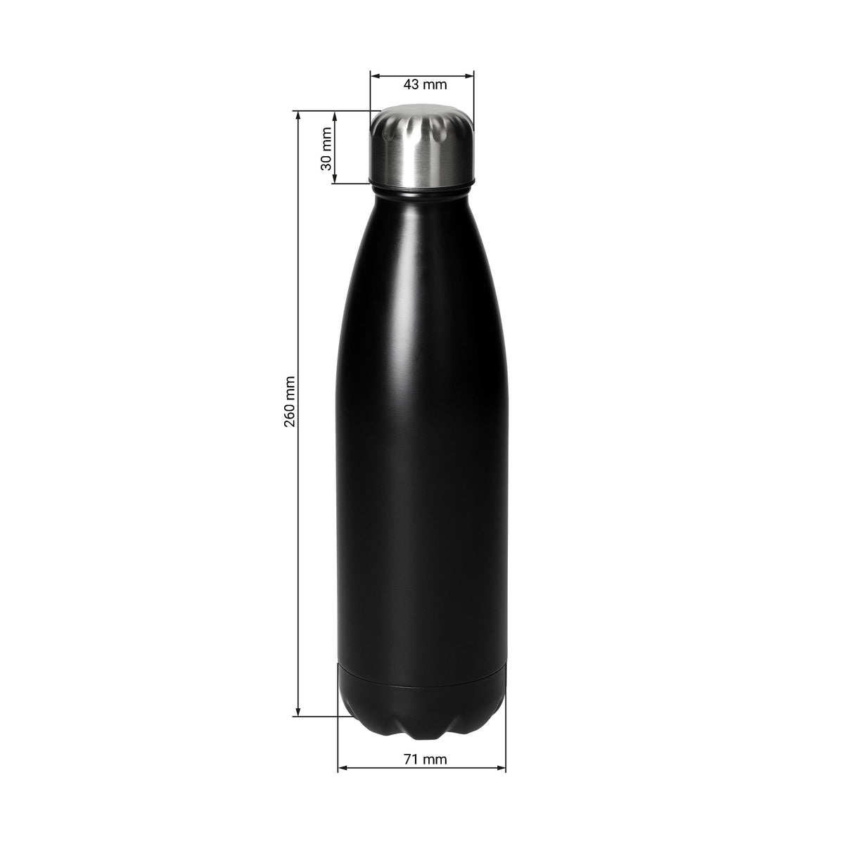 Edelstahlflasche „Colare“, 0,70 l, einwandig