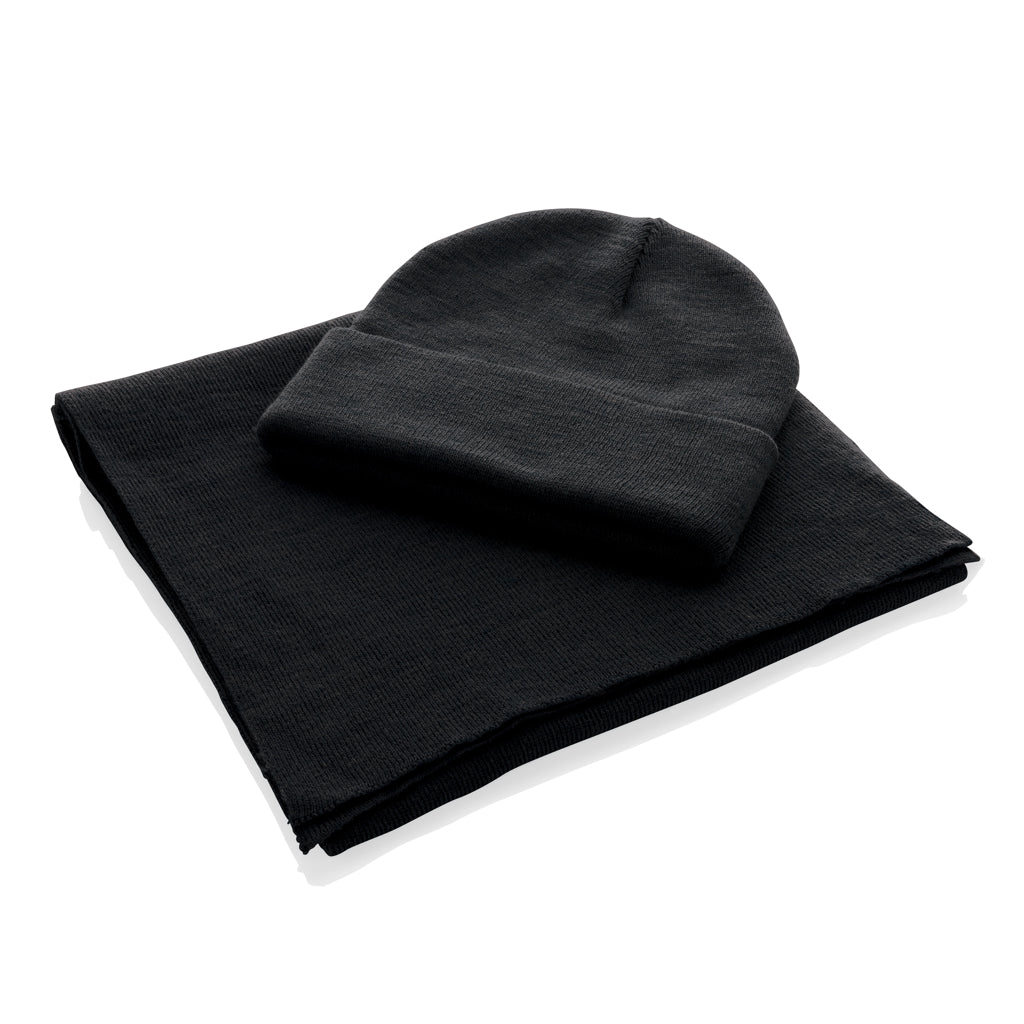 Elles AWARE™ Polylana® Schal 180x30cm – schwarz