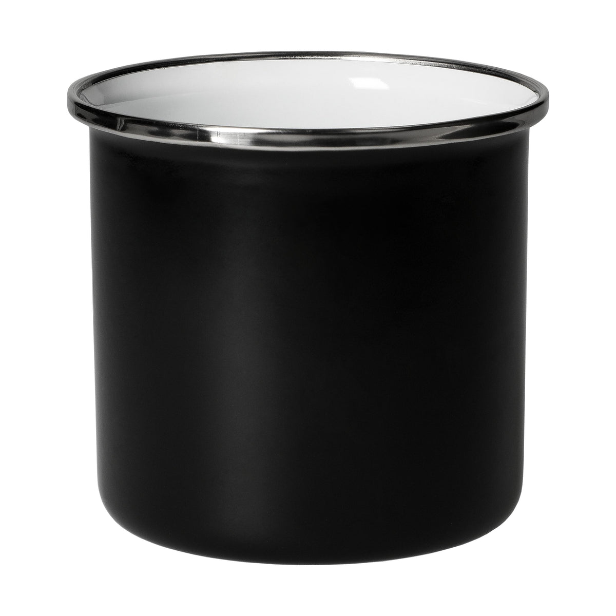 Emaille-Becher „Cozy“, 300 ml, schwarz