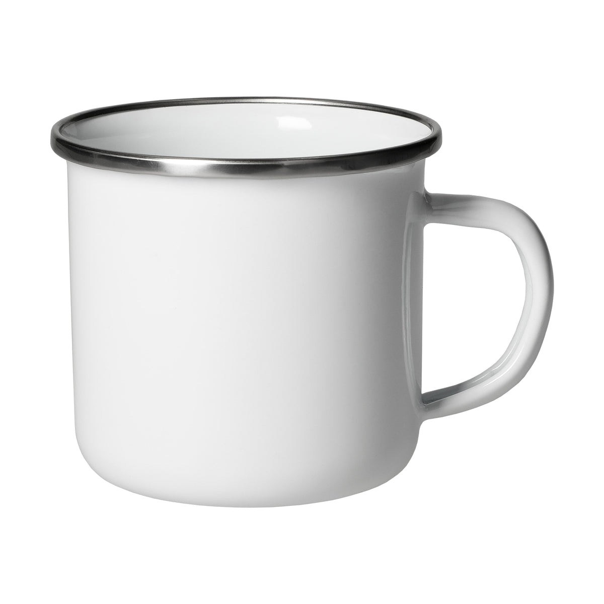 Emaille-Becher „Cozy“,300 ml, weiß – Weiß