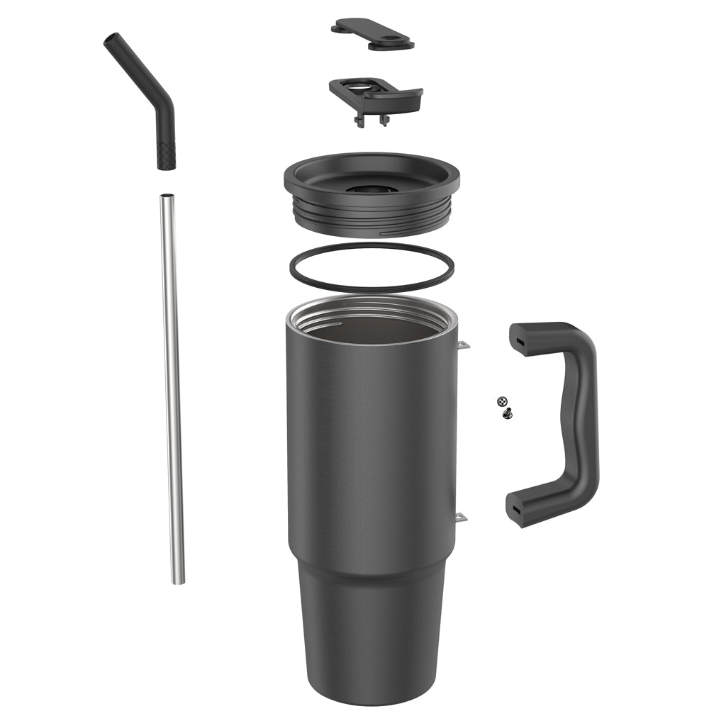 Embrace Deluxe Becher aus RCS recyceltem Edelstahl 900ml – schwarz