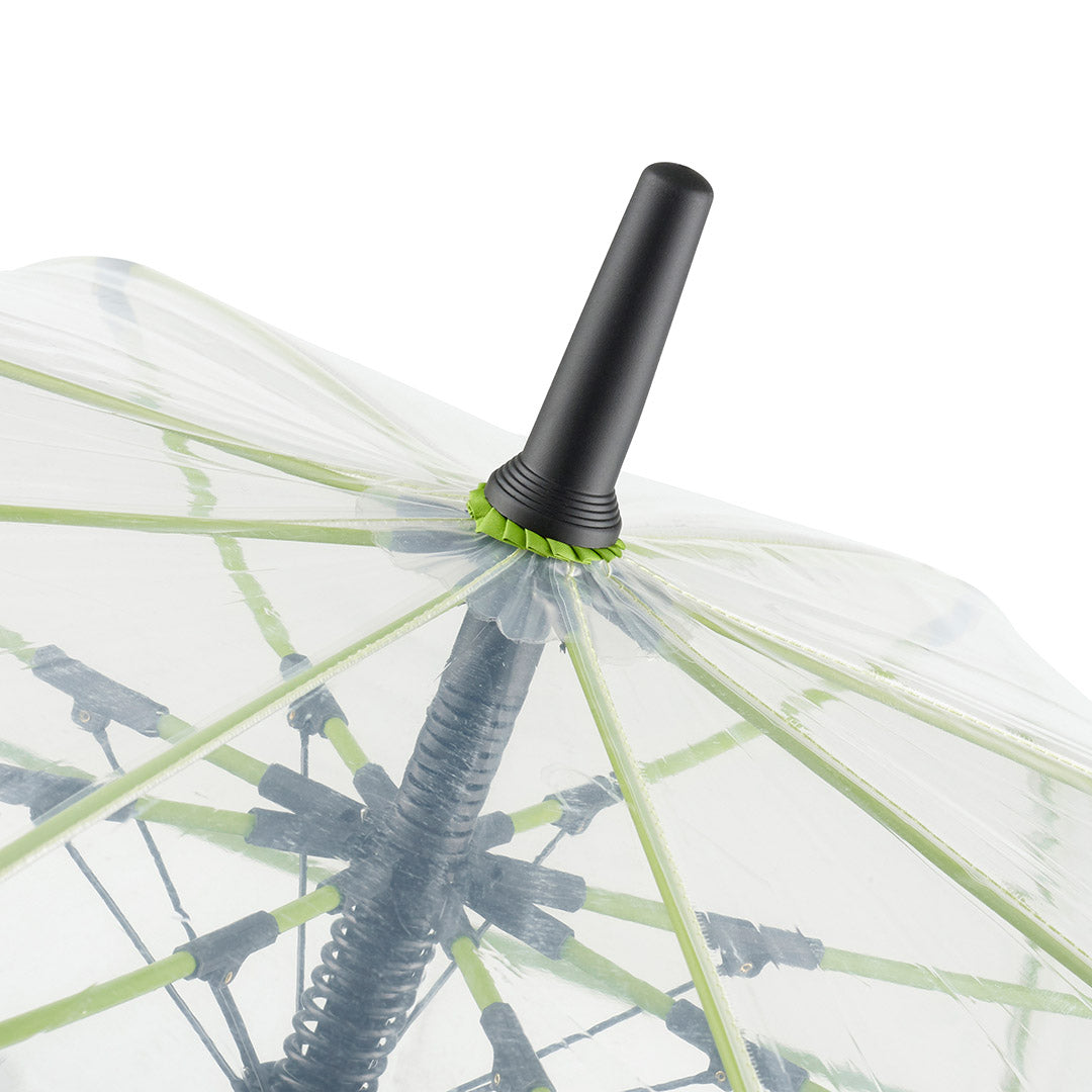 FARE Gästeschirm Pure transparent mit Automatik – Transparent / Limette