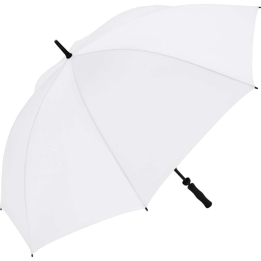 FARE Golfschirm Fiberglas mit Handöffnung – Weiß