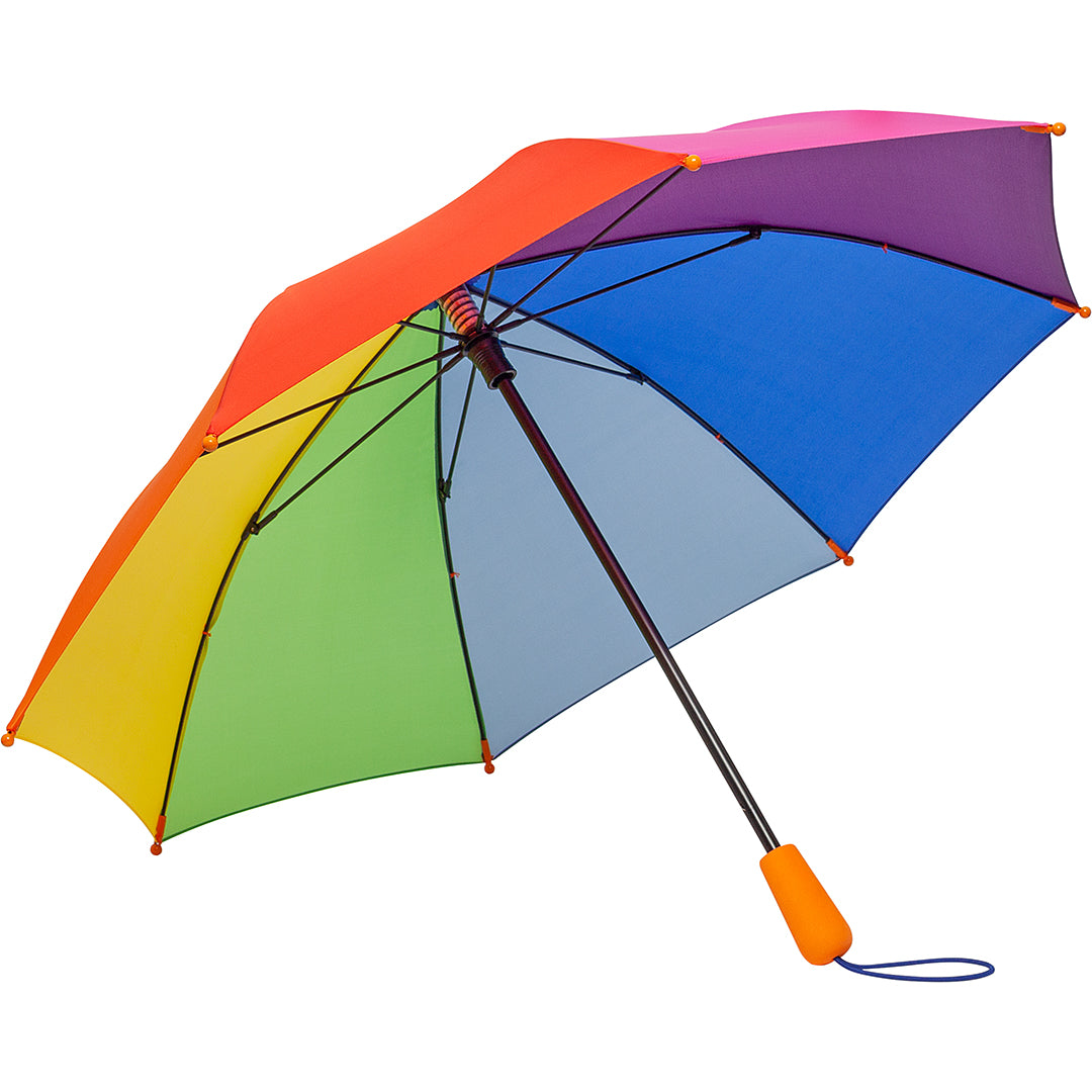 FARE Kinder Stockschirm 4Kids Skylight mit Licht – Regenbogen