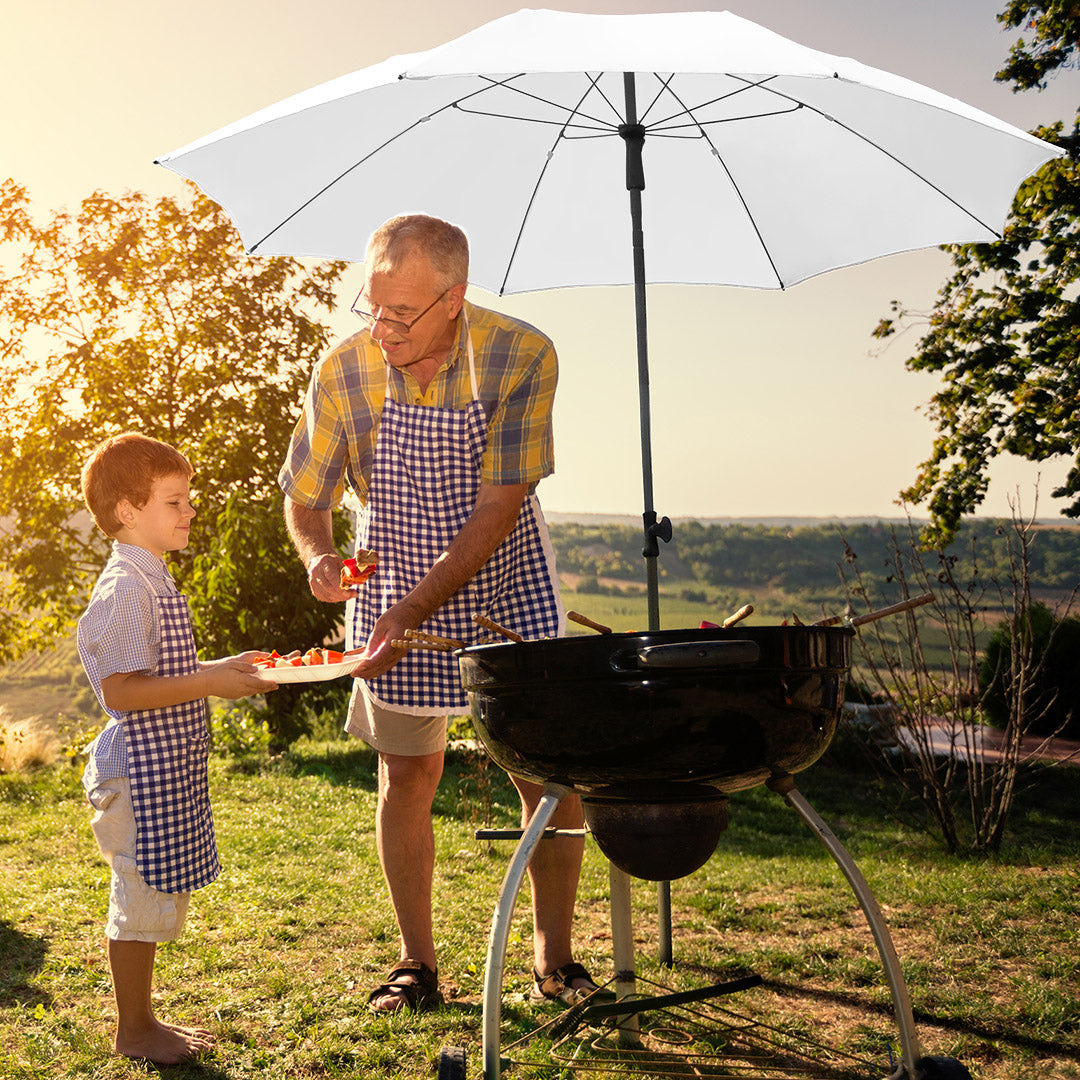 FARE Sonnenschirm M mit Knickvorrichtung – Weiß