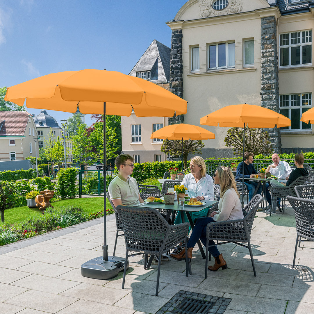 FARE Sonnenschirm M mit Volant – Aprikose
