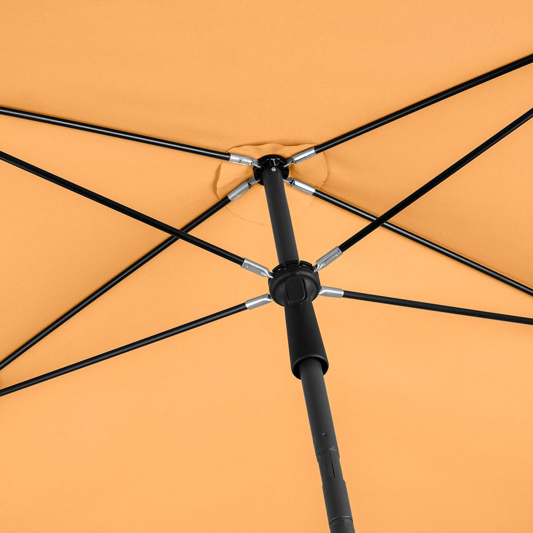 FARE Sonnenschirm R rechteckig mit Volant – Aprikose