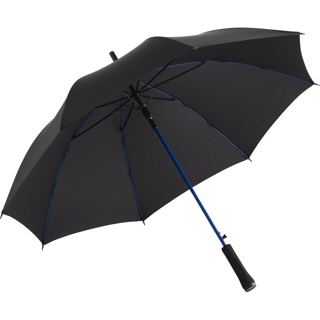 FARE Stockschirm Colorline mit Automatik – Schwarz / Euroblau