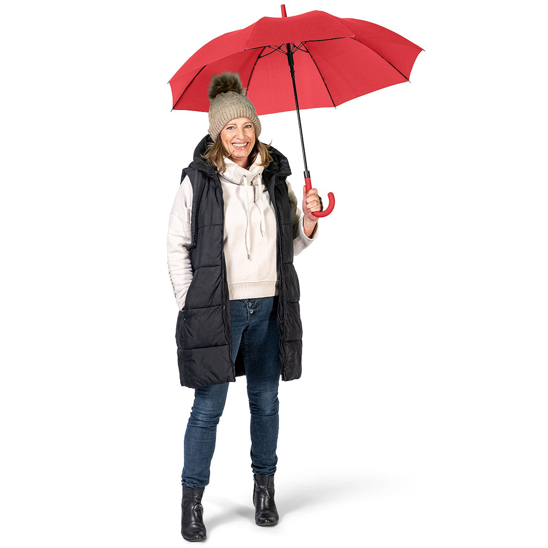 FARE Stockschirm Fashion AC Ton in Ton – Rot
