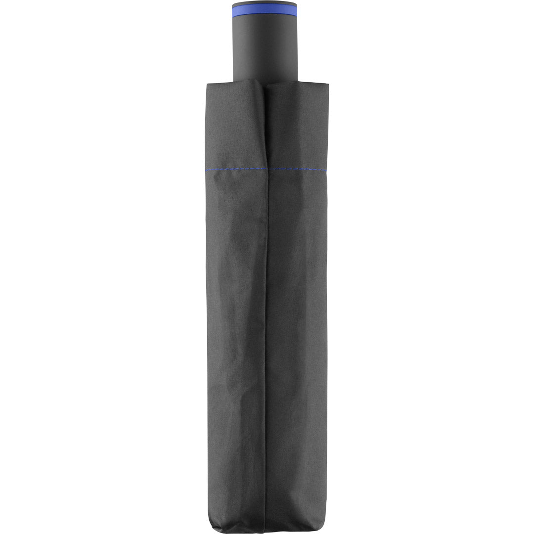 FARE Taschenschirm Mini Style Handöffner – Schwarz / Euroblau
