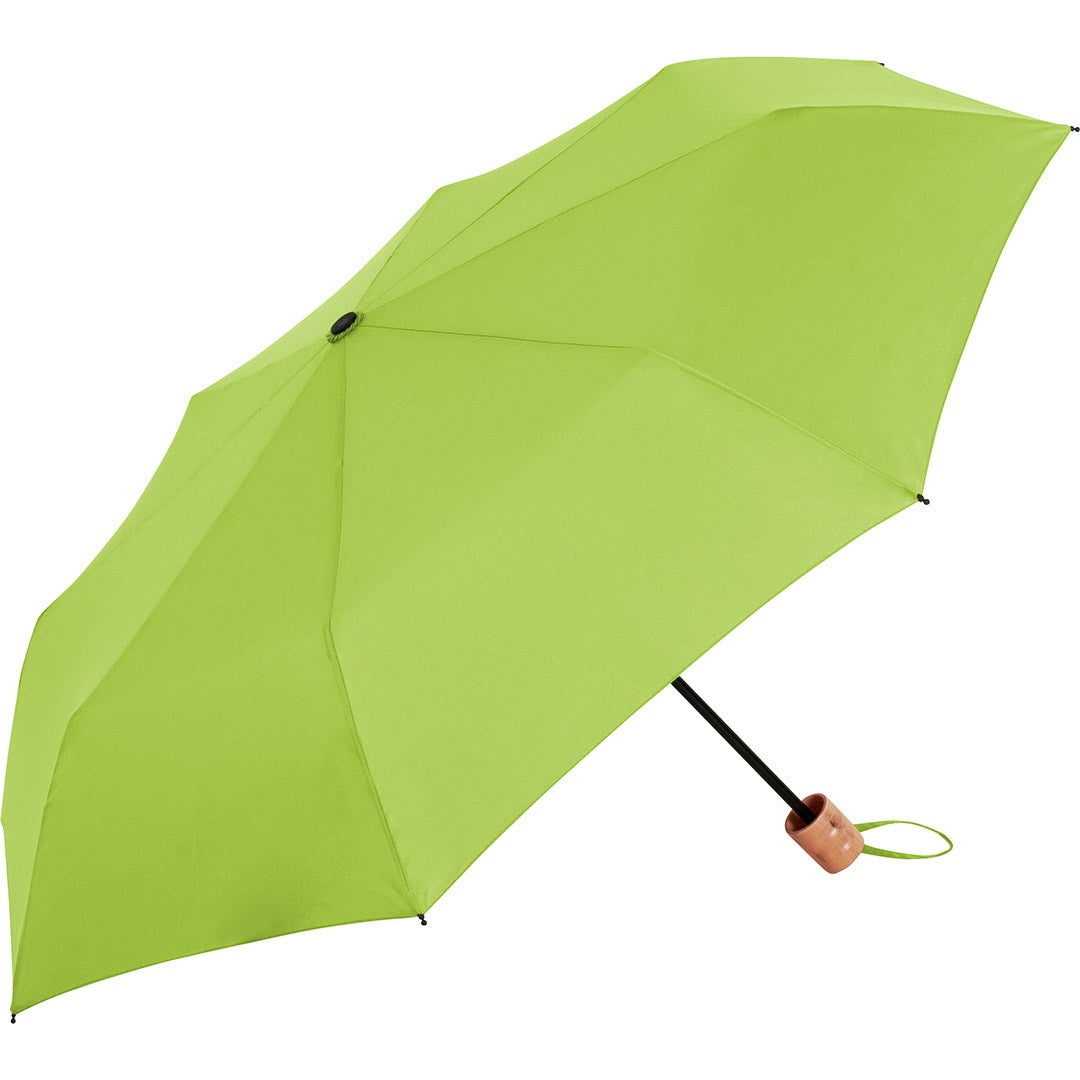 FARE Taschenschirm mit Echtholzgriff – Limette wS