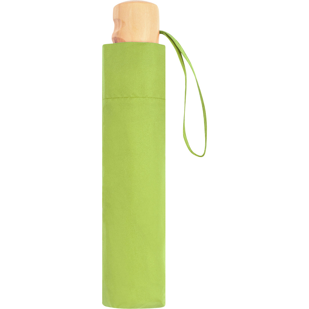 FARE Taschenschirm mit Echtholzgriff – Limette wS