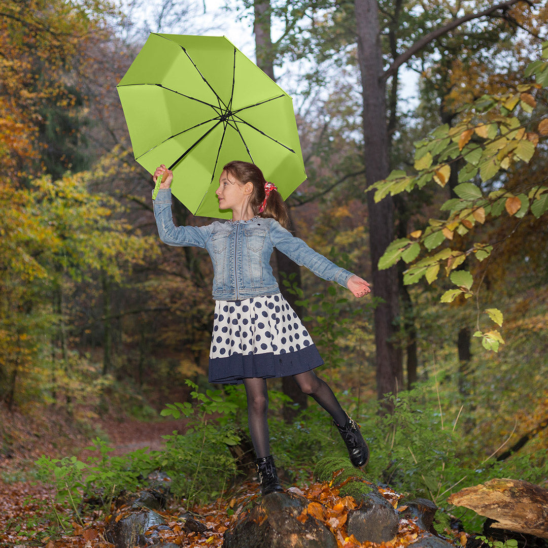 FARE Taschenschirm mit Echtholzgriff – Limette wS