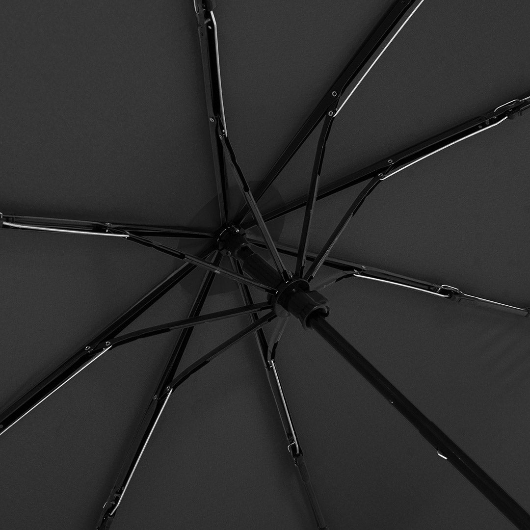 FARE Taschenschirm mit Echtholzgriff – Schwarz wS