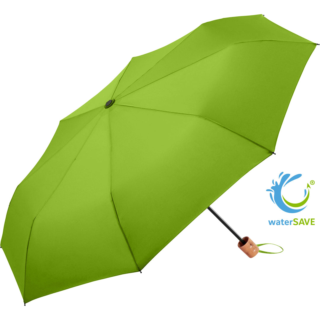 FARE Taschenschirm Shopping mit Taschenfutteral – Limette wS