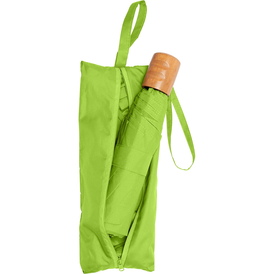 FARE Taschenschirm Shopping mit Taschenfutteral – Limette wS