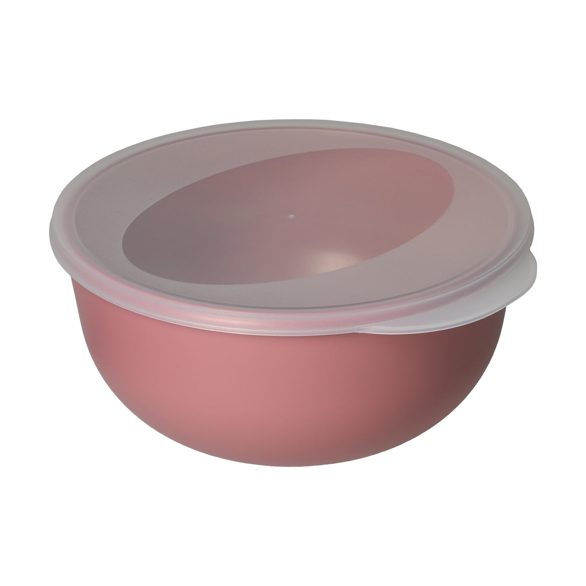 Food-Bowl „ToGo“, Classic, 1,0 l – Raffiniertes rot / Transparent milchig