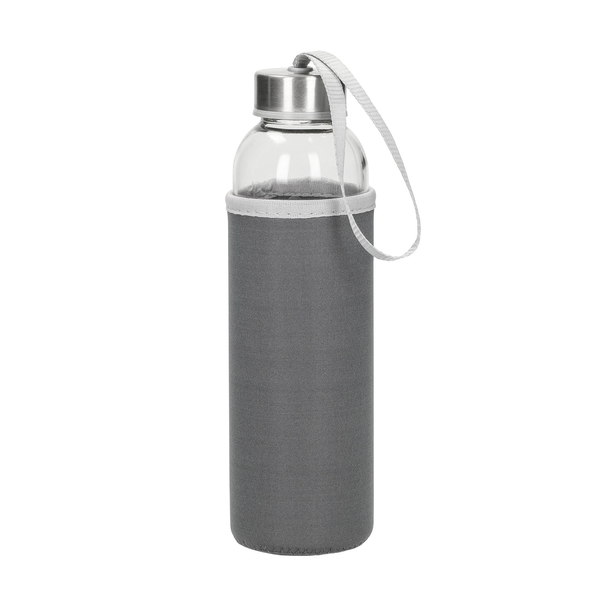 Glasflasche mit Hülle „Pure“, 0,5l – Transparent