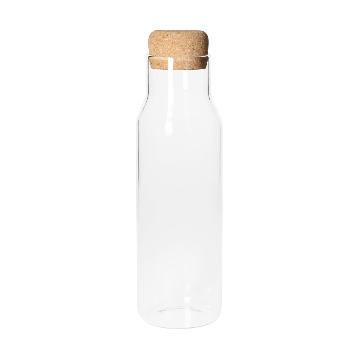 Glaskaraffe „Pour“, 1,1 l – Transparent / Natur