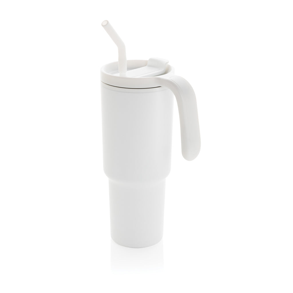Graphic 360 Becher aus RCS-zertifiziert recyc. Stahl, 900ml – weiß