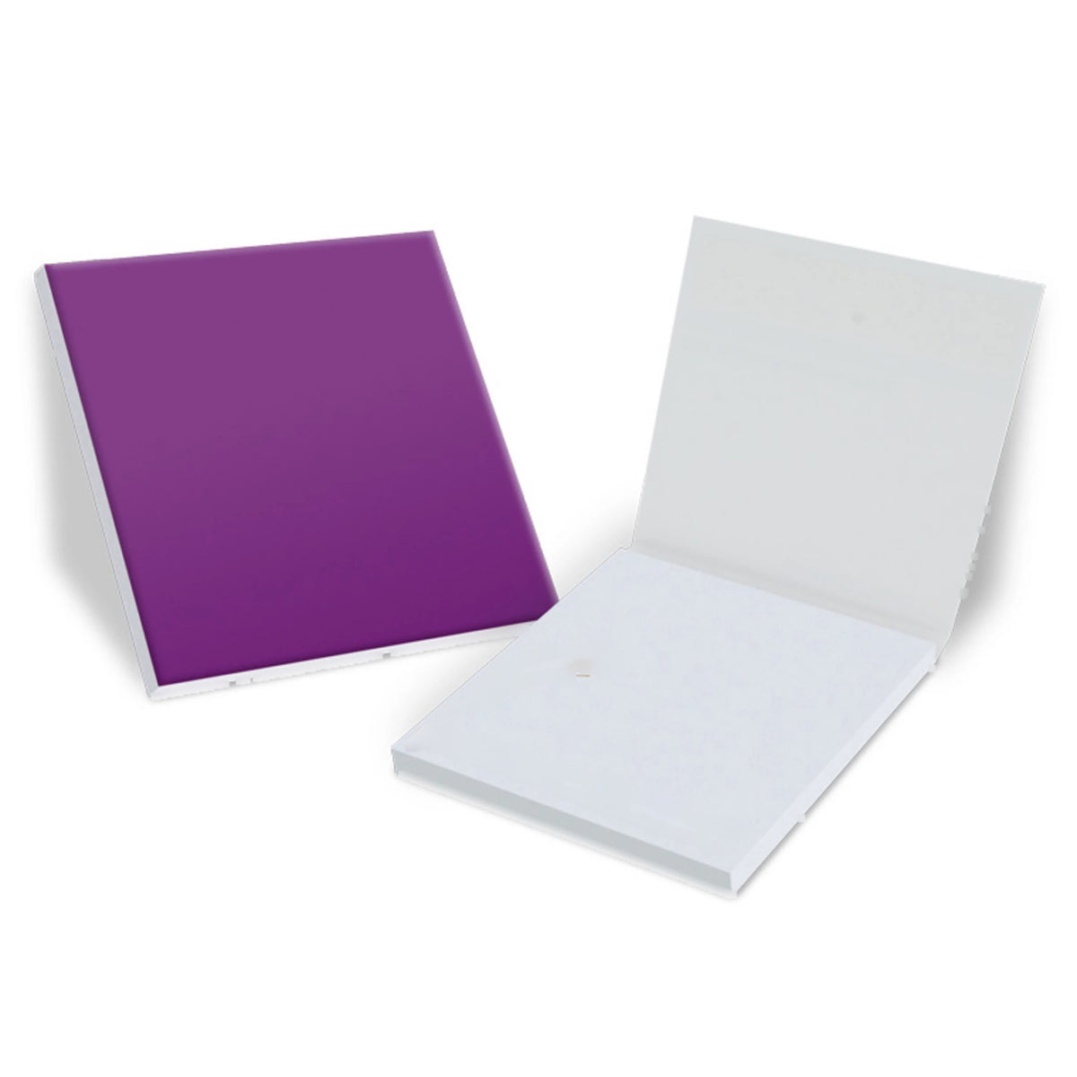 Haftnotizen 100 x 97 mm im Kartonumschlag mit Logo – Ansicht