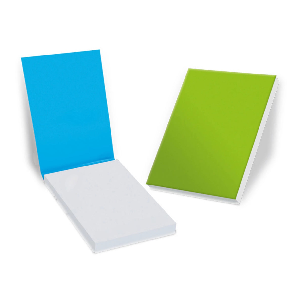 Haftnotizen im Kartonumschlag 50 x 70 mm mit Logo – Ansicht