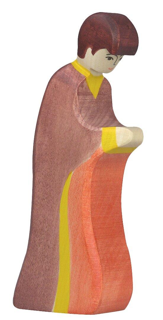 Holzfigur Josef mit rotem Gewand von HOLZTIGER – Ansicht
