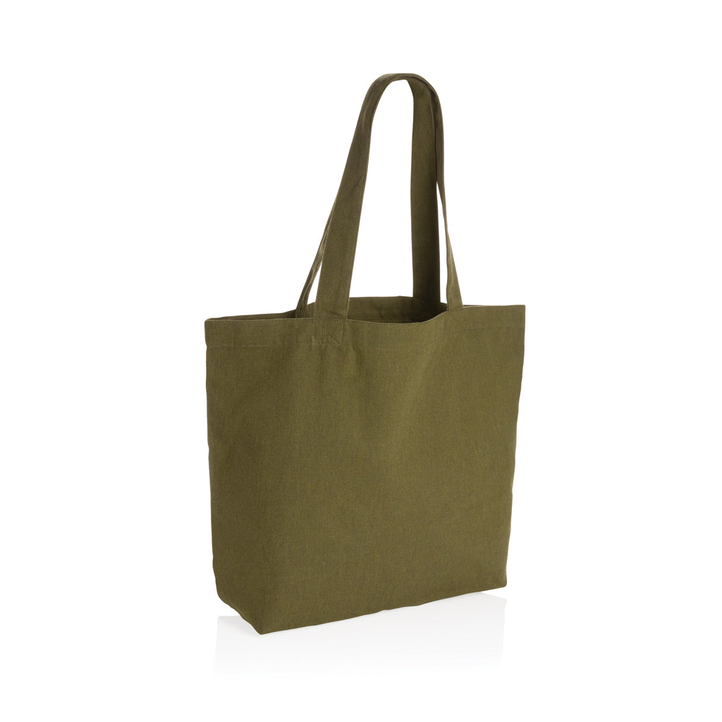 Impact Aware™ 240g/m² rcCanvas Shopper + Tasche, ungefärbt – grün