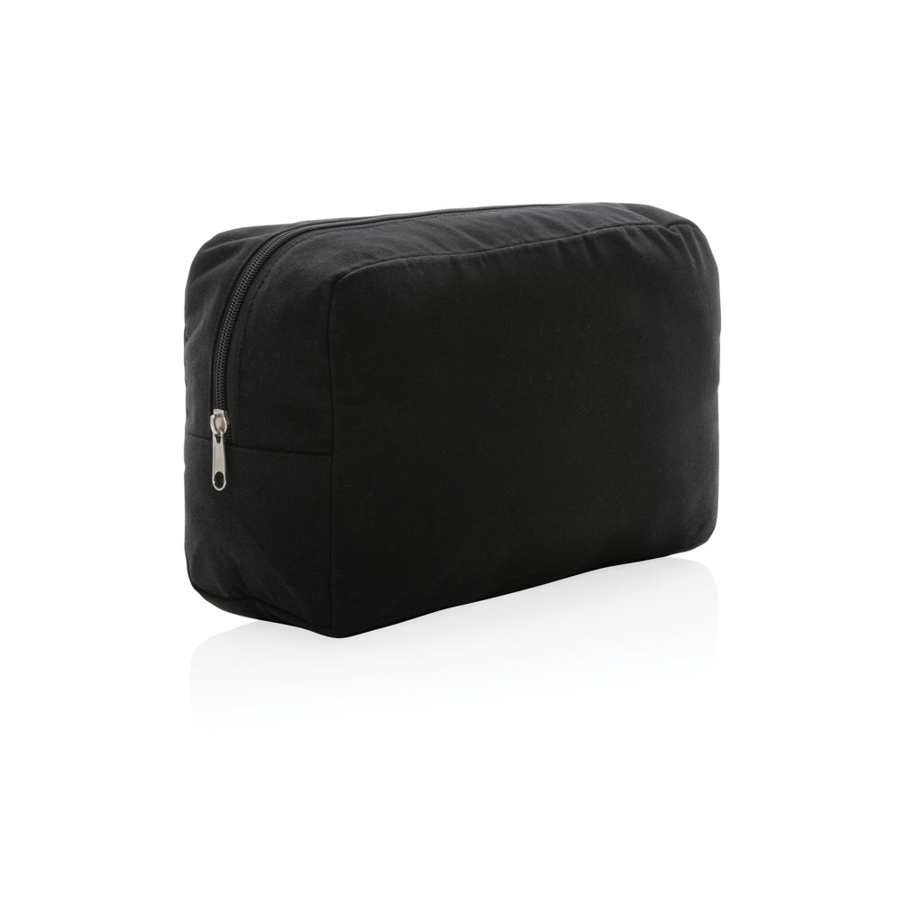 Impact Aware™ 285g/m² Kosmetiktasche aus ungefärbtem Canvas – schwarz