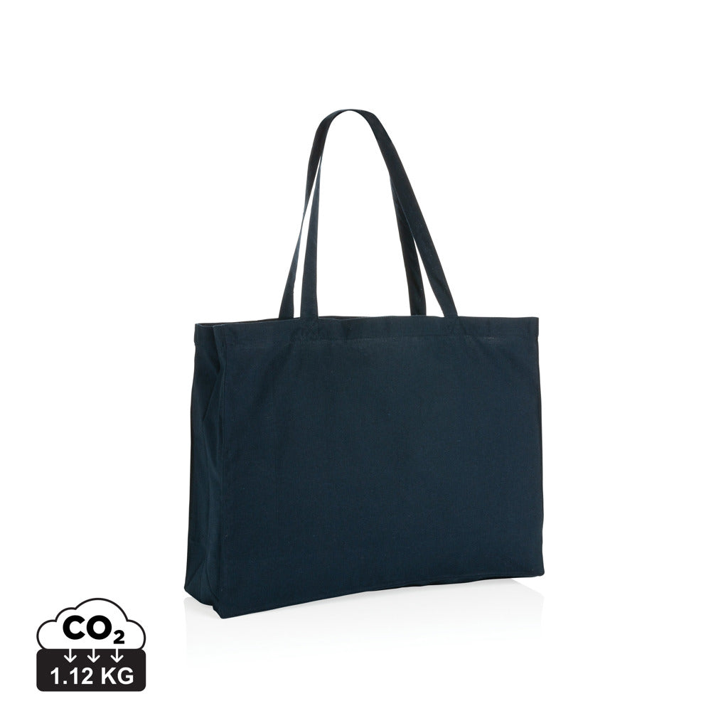 Impact AWARE™ recycelte Baumwoll-Shopper 145gr – navy blau