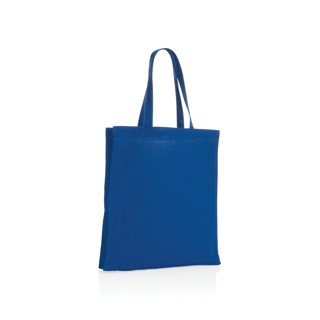 Impact AWARE™ recycelte Baumwolltasche 145gr mit Boden – blau