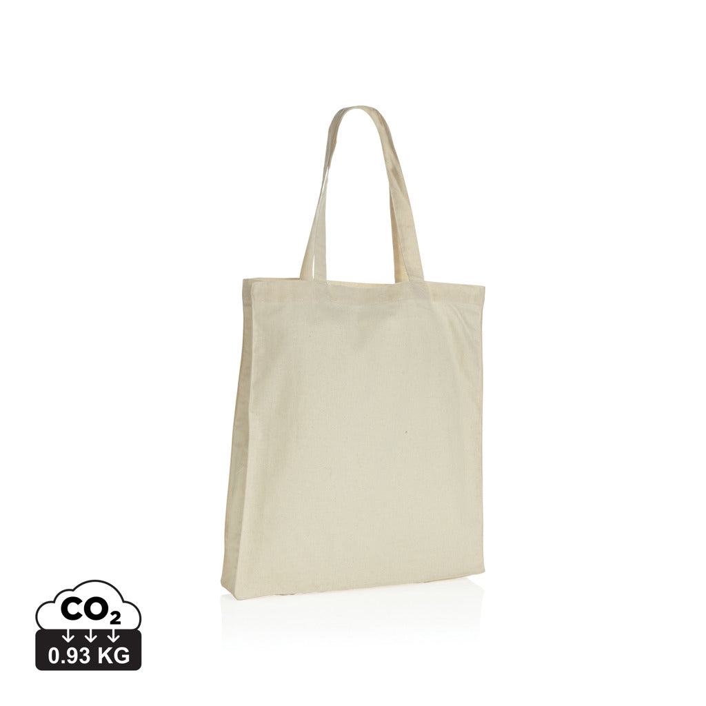 Impact AWARE™ recycelte Baumwolltasche 145gr mit Boden – off white