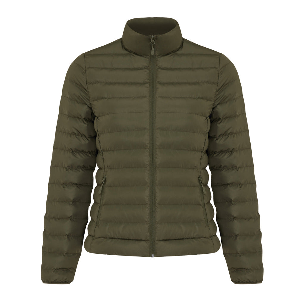 IQONIQ Maiko Damen Steppjacke aus recyceltem Polyester – khaki