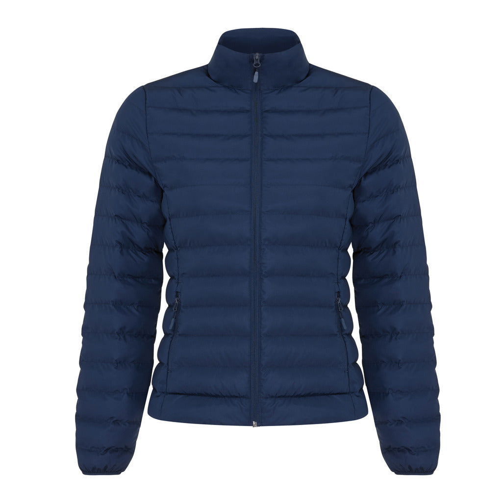 IQONIQ Maiko Damen Steppjacke aus recyceltem Polyester – navy blau