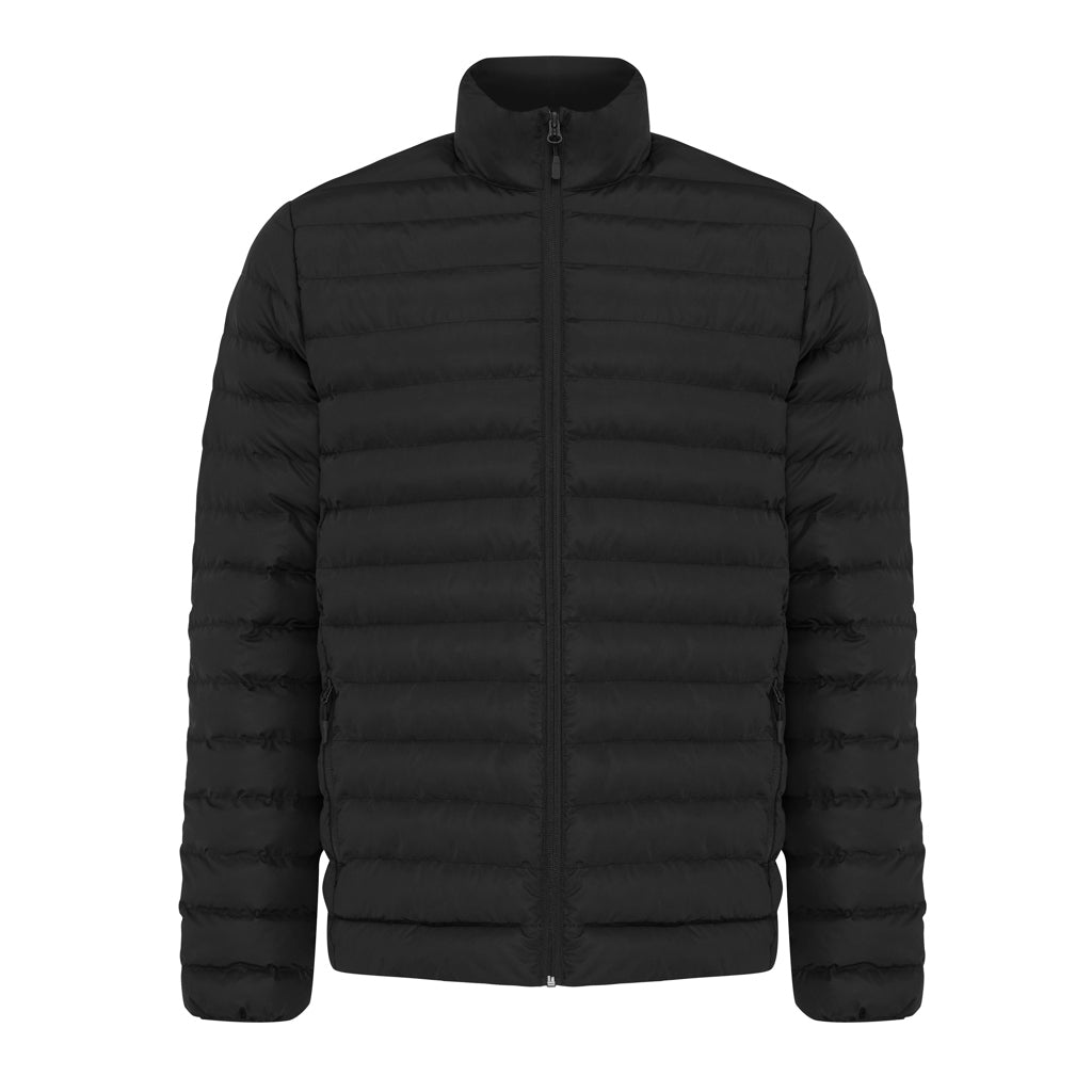IQONIQ Maiko Herren Steppjacke aus recyceltem Polyester – schwarz