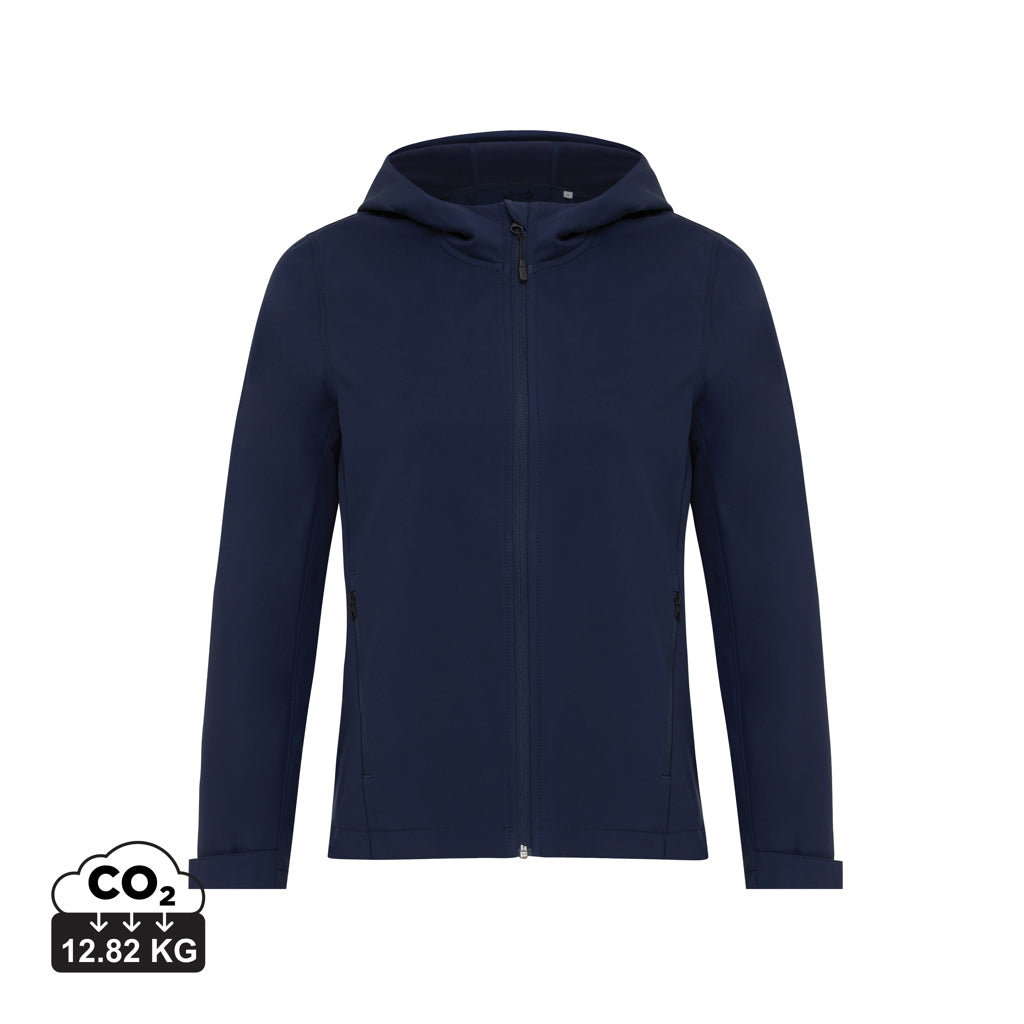 IQONIQ Makalu Damen Softshelljacke aus recyceltem Polyester – navy blau