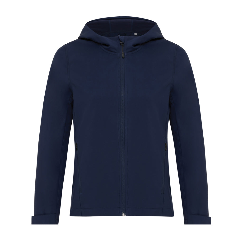 IQONIQ Makalu Damen Softshelljacke aus recyceltem Polyester – navy blau