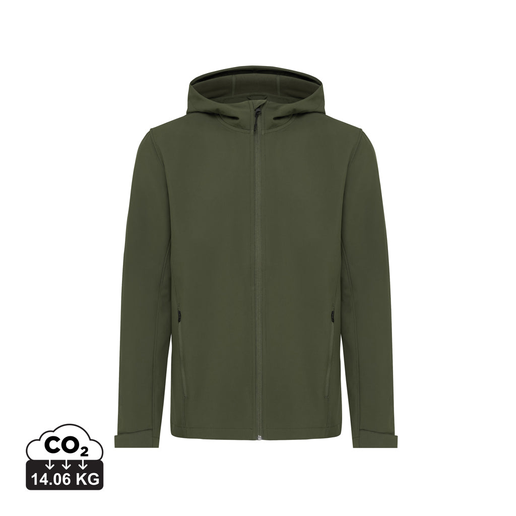 IQONIQ Makalu Herren Softshelljacke aus recyceltem Polyester – khaki