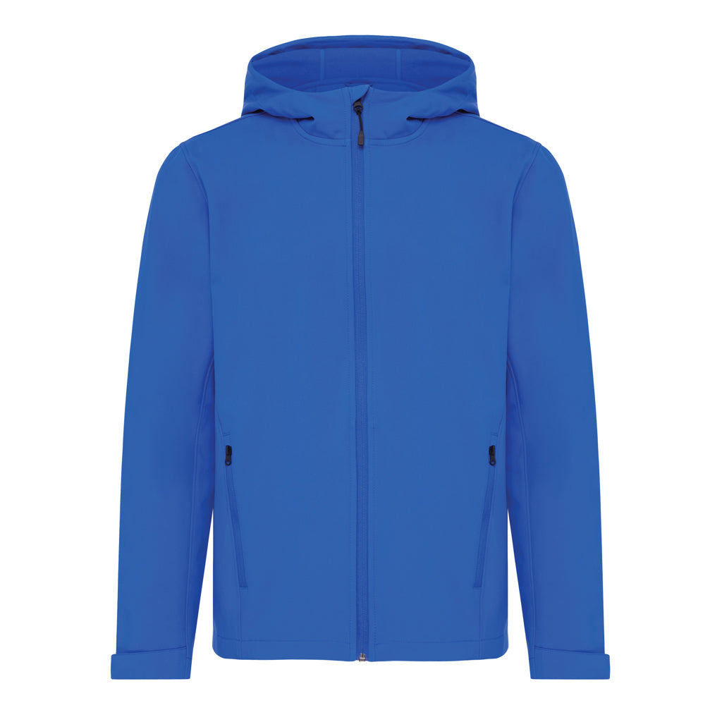 IQONIQ Makalu Herren Softshelljacke aus recyceltem Polyester – Königsblau
