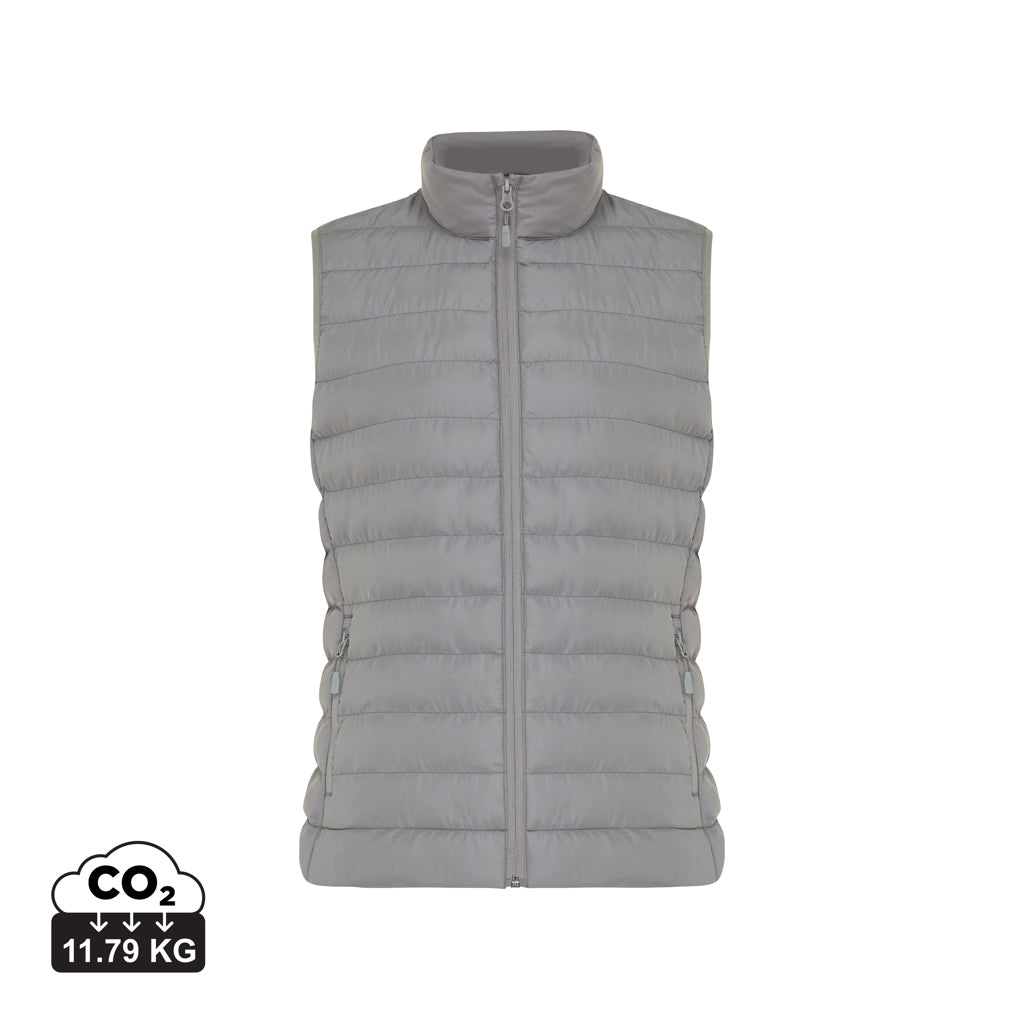 IQONIQ Meru Damen Bodywarmer aus recyceltem Polyester – Silbergrau