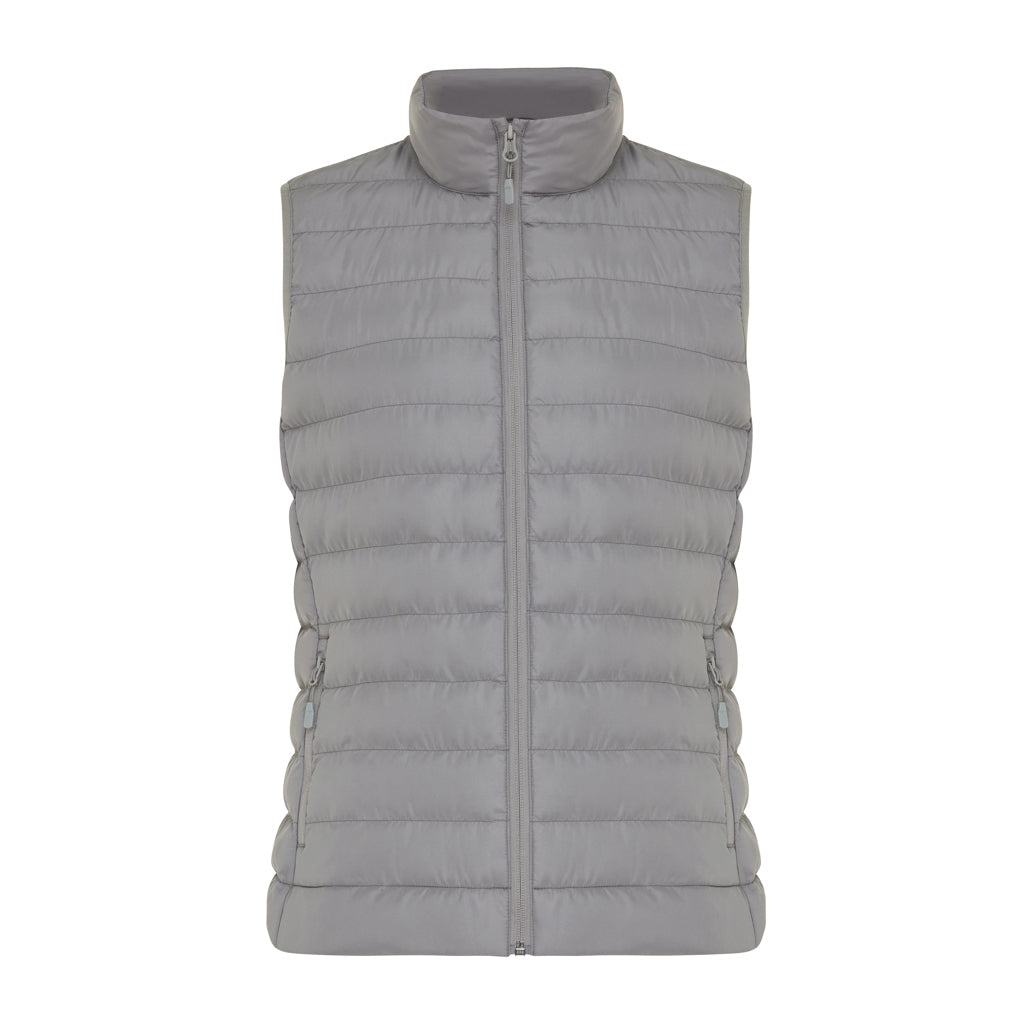 IQONIQ Meru Damen Bodywarmer aus recyceltem Polyester – Silbergrau