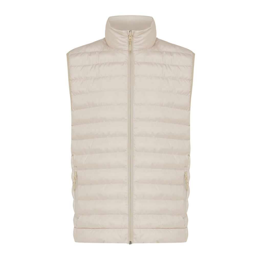 IQONIQ Meru Herren Bodywarmer aus recyceltem Polyester – beige