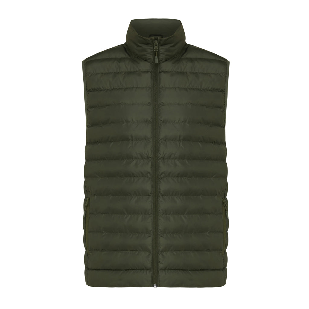 IQONIQ Meru Herren Bodywarmer aus recyceltem Polyester – khaki